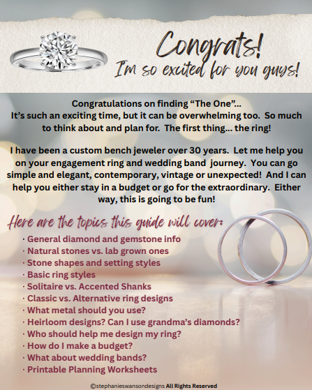 Engagement Ring Guide (Wedding Bands too!) Digital product