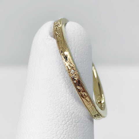 14K Yellow & White Gold Diamond Spiral Necklace – Lustre